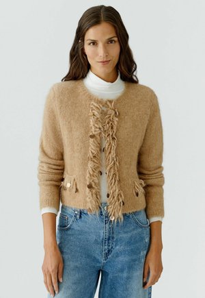 Strickjacke - beigemel