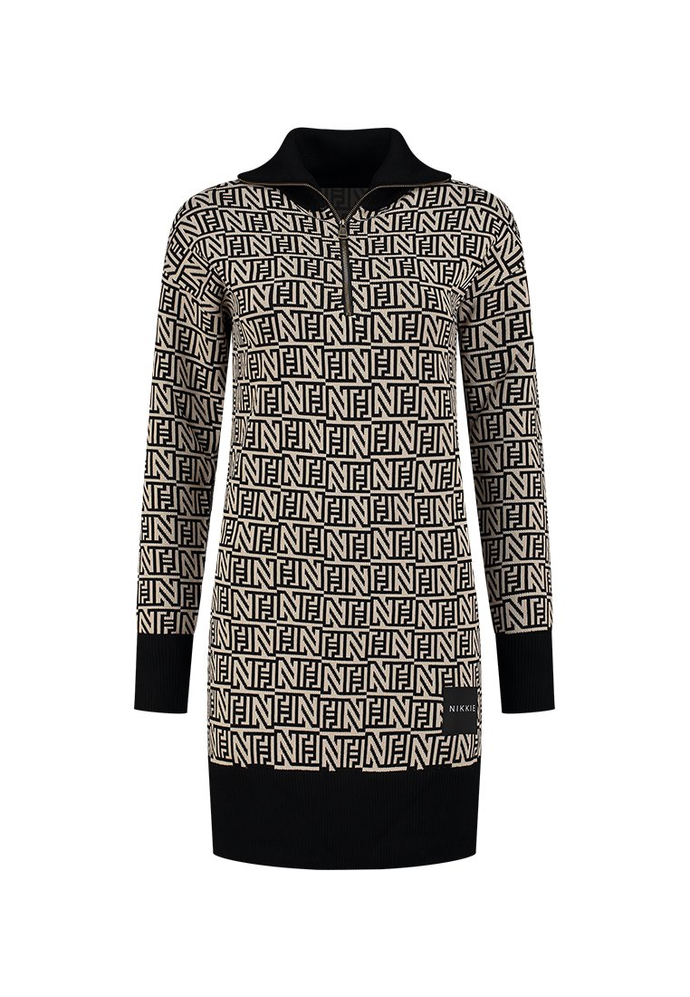 NIKKIE Gebreide jurk beige NIKKIE Gebreide jurk beige