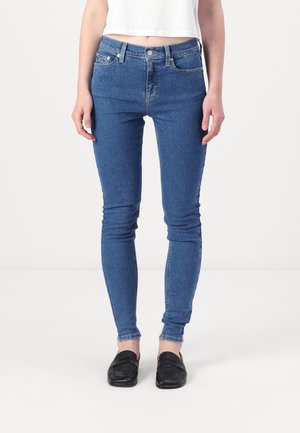 Skinny-Farkut - blue denim