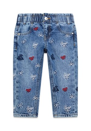 BESTICKTE  - Jeans a sigaretta - mehrfarbig, grundton blau