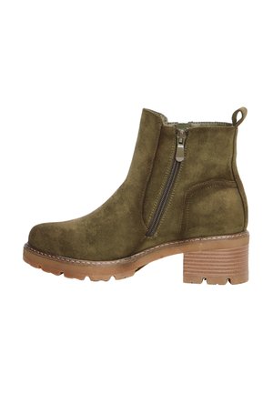 AMERICAN INSPIRATION FASHION COOL EASY ZIPPED MIT - Botines con plataforma - vert/kaki