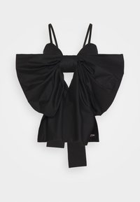 BOW BUSTIER - Tops - black