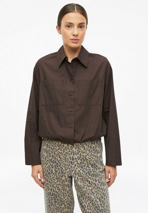 s.Oliver, BLUSE - Chemisier - dunkelbraun