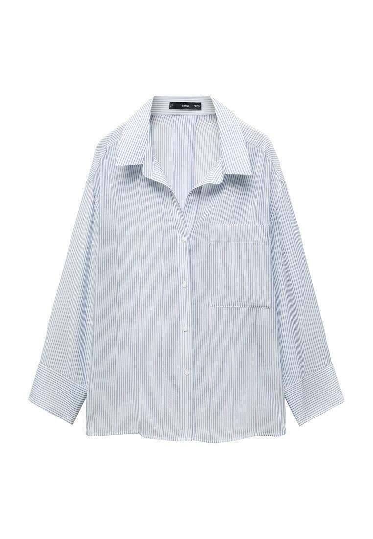 Mango Overhemdblouse lichtblauw Mango Overhemdblouse lichtblauw
