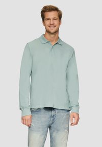 s.Oliver MIT LOGO - Poloshirt - salbeigrün