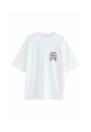 PETITE FIT - SHORT SLEEVE  CANNED DRINKS CREW NECK  - Print T-shirt - white