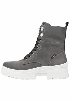 Schnürstiefelette - cenere black