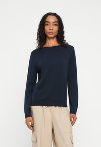 TOM TAILOR BASIC BOATNECK - Pullover - sky captain blue