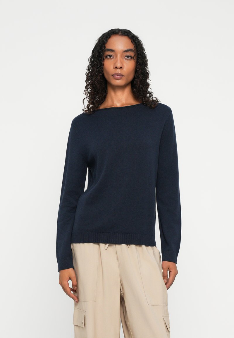 TOM TAILOR BASIC BOATNECK - Pullover - sky captain blue