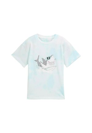 T-shirt med print - light blue tie dye design