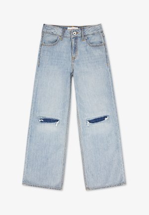 Abercrombie & Fitch HIGH RISE ULTRA WIDE LEG - Džinsi ar taisnām starām - stratus destroy