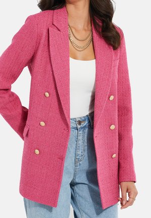 Halflange jas - pink