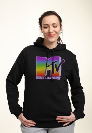 MTV RAINBOW STATIC - Hoodie - black pure