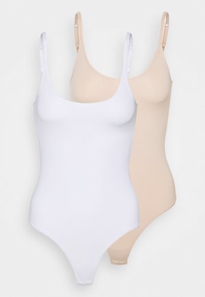 2 PACK - Body - white/nude