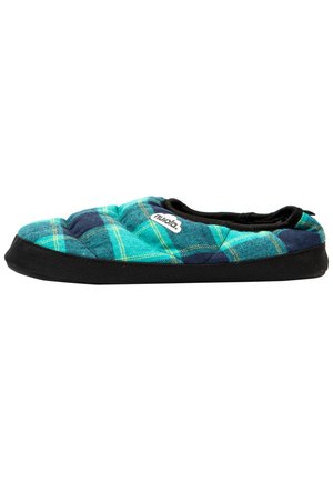 Pantuflas - turquoise blue