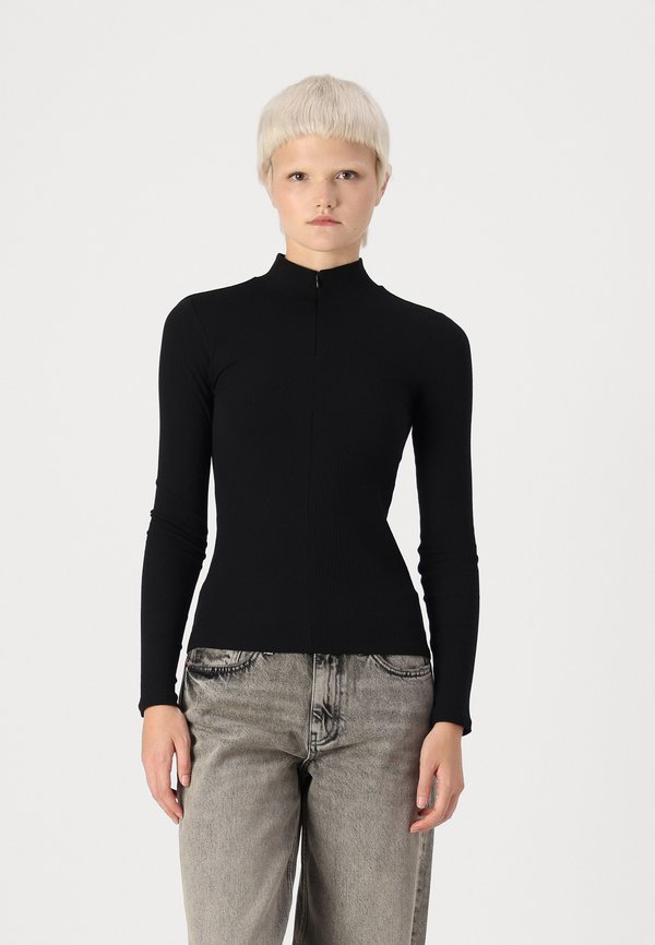 PCKITTE ZIP T-NECK - Long sleeved top