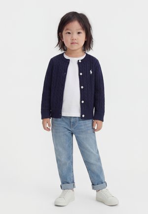 Polo Ralph Lauren MINI CABLE COTTON CARDIGAN - Strickjacke - hunter navy