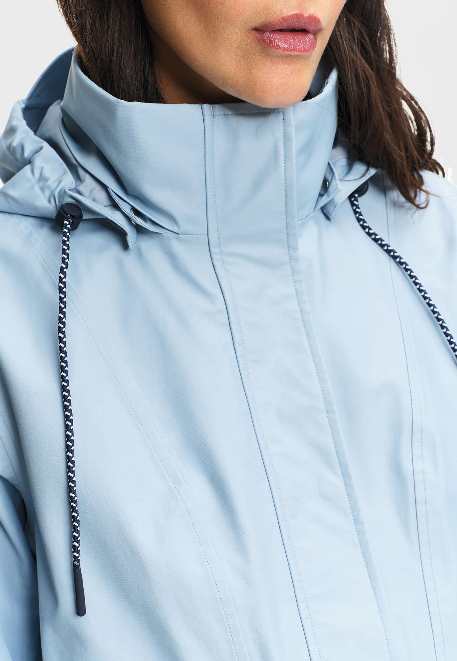 ジャケット・アウター aigle check shell jacket sky light blue Aigle T-KIT - Parka - smokey blue/light blue - Zalando.ie