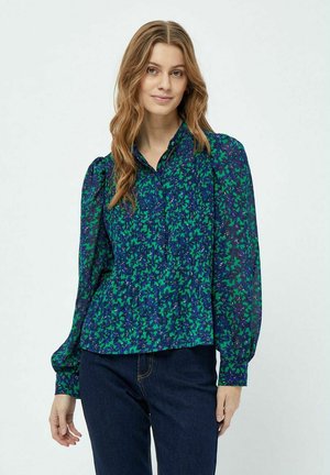 Camicia - p foliage green print