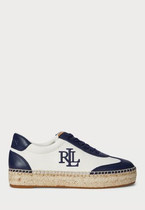 LUIZE CANVAS & NAPPA ESPADRILLE SNEAKER - Sneakers low - natural/refined navy