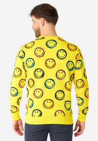 OppoSuits SMILEY™ SMUDGE - Športni pulover - yellow