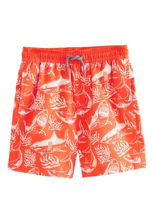 REGULAR FIT - PRINTED - Fürdőnadrág - coral red shark