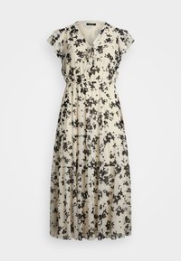 Lauren Ralph Lauren Woman POLYESTER CRINKLE DRESS - Dienas kleita - cream/black