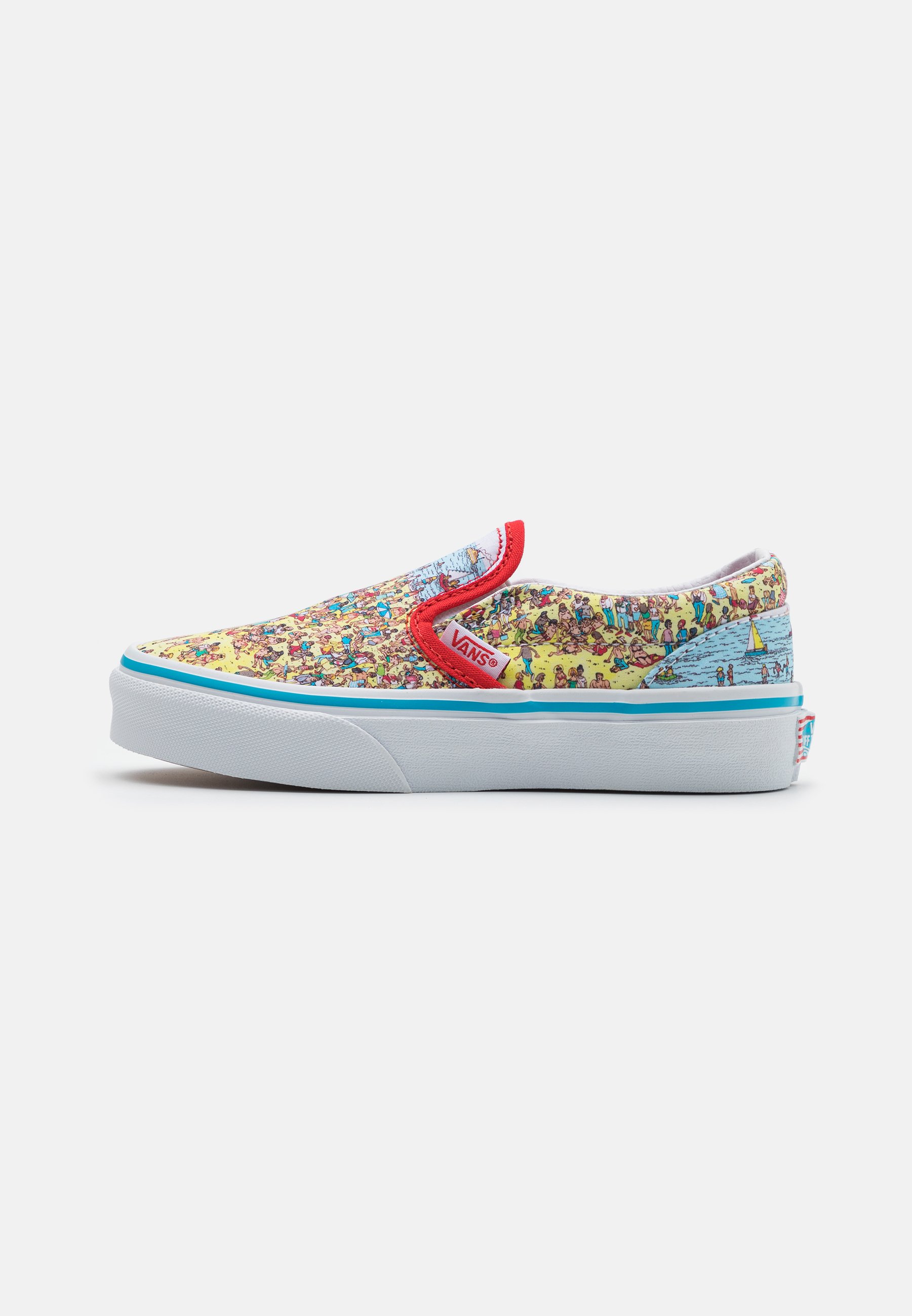 yellow red blue vans