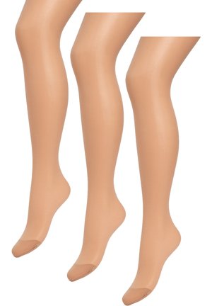 Next BLACK MATT TIGHTS THREE PACK - Strumpfhose - beige