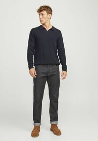 Jack & Jones PREMIUM EINFARBIG - Ilgarankovis viršutinės dalies drabužis - night sky