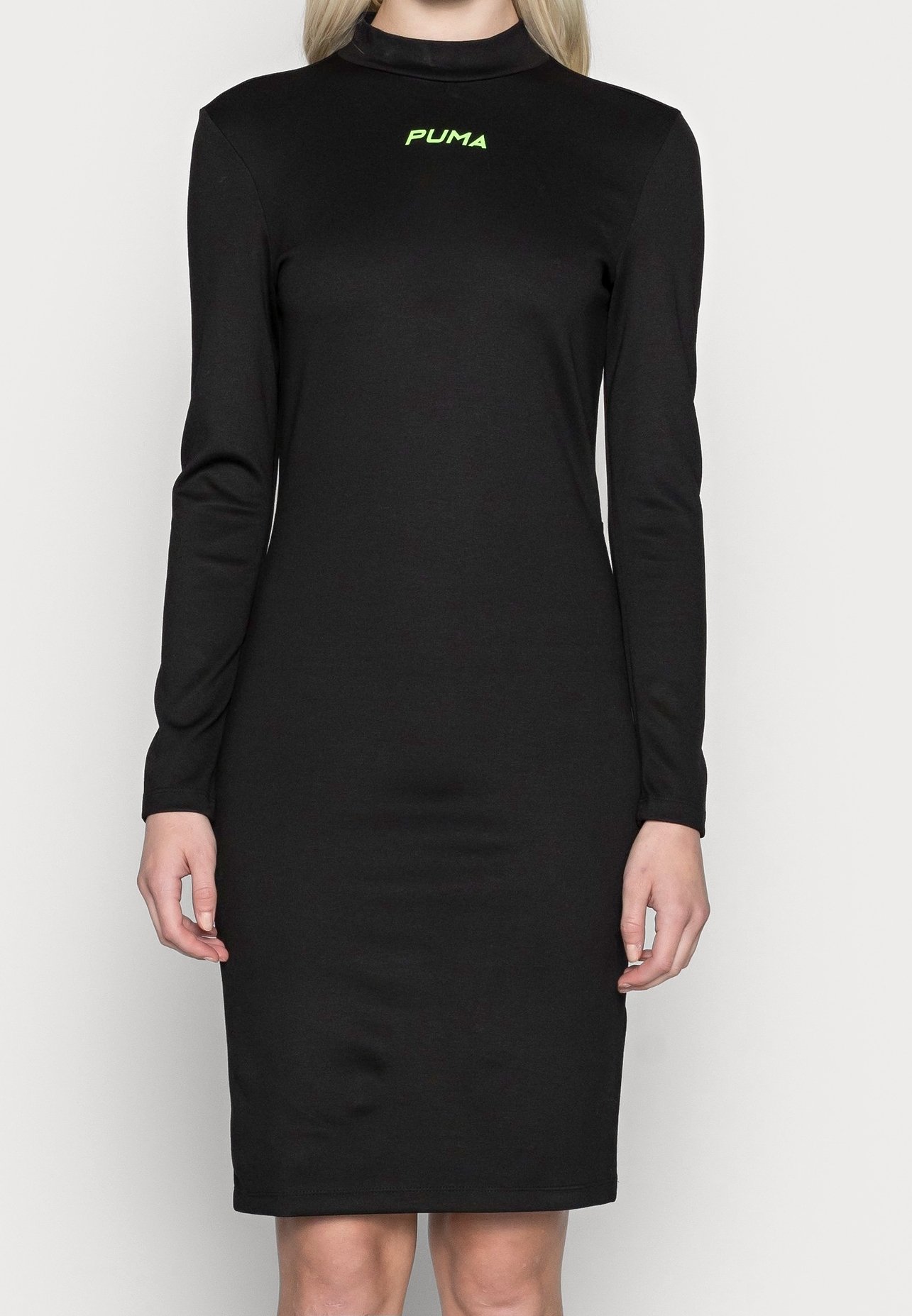 puma dress long sleeve PUMA T7 Women's Long Sleeve Dress, Black, M