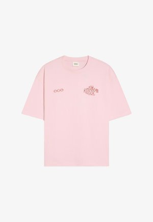 Bershka, PRINT - TSHIRT - T-shirt imprimé - light pink