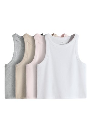 THE SET, 4 PACK - Top - ecru grey marl white pink