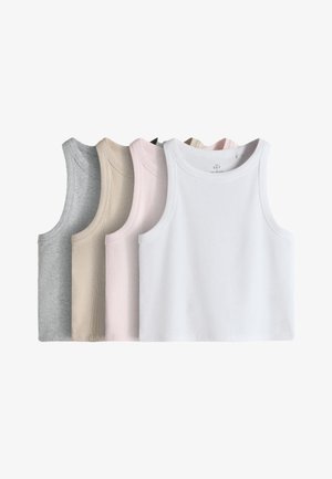 THE SET, 4 PACK - Top - ecru grey marl white pink