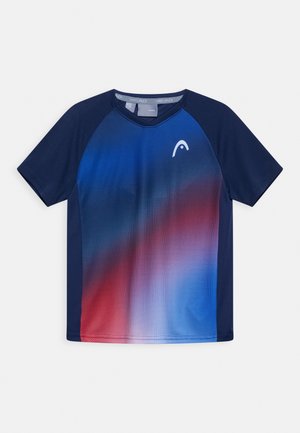TOPSPIN TEE BOYS - T-shirt de sport - dark blue / multi color