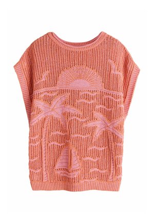 COVER-UP - Print T-shirt - orange palm