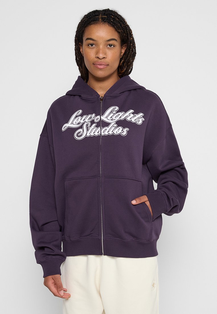 LOW LIGHTS STUDIOS® Sweater met rits paars LOW LIGHTS STUDIOS® Sweater met rits paars