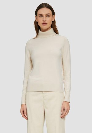 s.Oliver ROLLKRAGEN - Jumper - beige