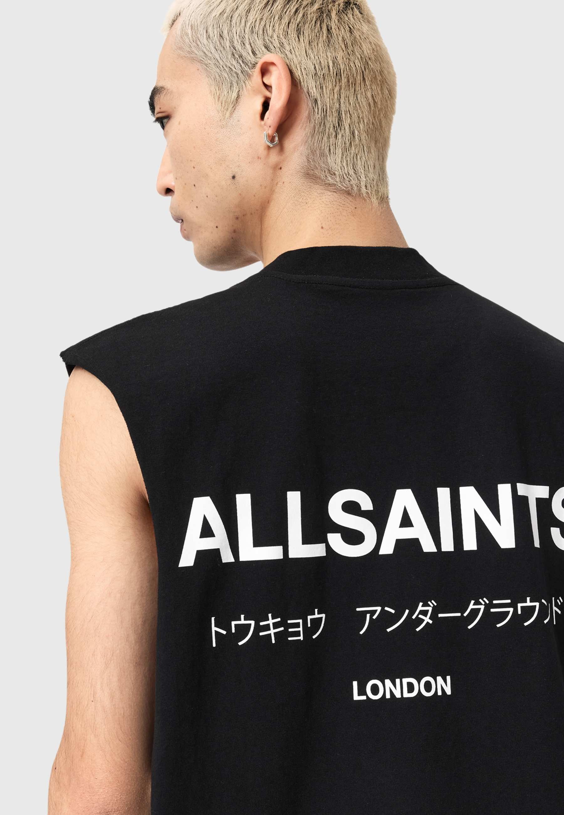 AllSaints UNDERGROUND CREW - Top - black - Zalando.co.uk