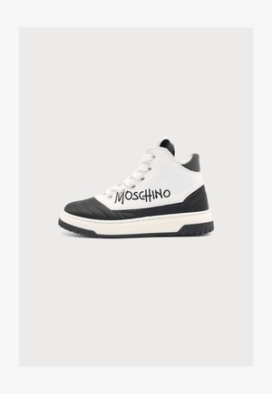 MOSCHINO, UNISEX - Sneakers alte - white/black