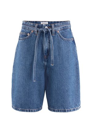 hessnatur, HESSNATUR JEANS - Denim shorts - dark blue