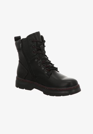 HIS Lace-up ankle boots - black