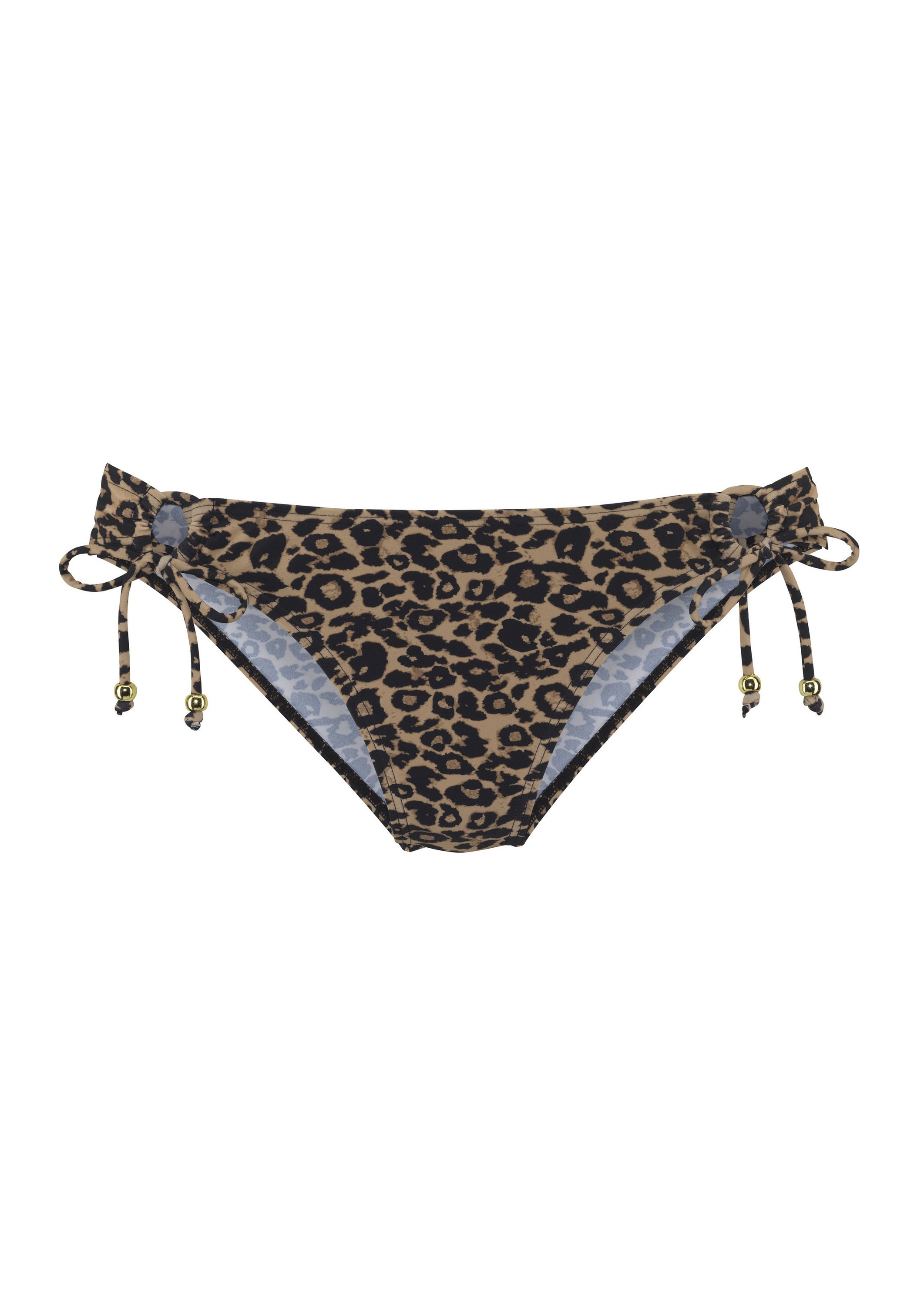 VIVANCE Damen Bikini-Hose Mit Umschlagbund – Modisches Allover-Muster