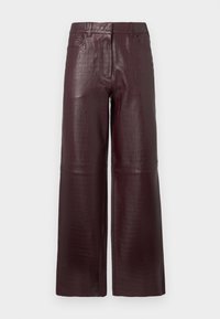 SLFDARLA CROCK PANT - Pantalon en cuir - fig