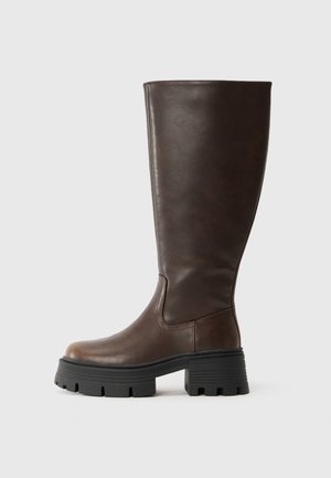 Bottes à plateau - brushed brown