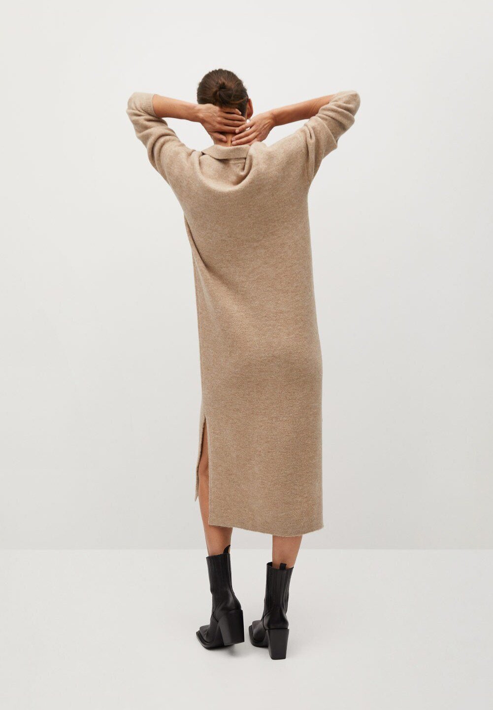 Mango POLIN Stickad klänning marron moyen Zalando.se Mango POLIN Stickad klänning marron moyen Zalando.se
