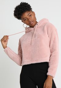 Urban Classics LADIES SHORT HOODY - Felpa con cappuccio - rose