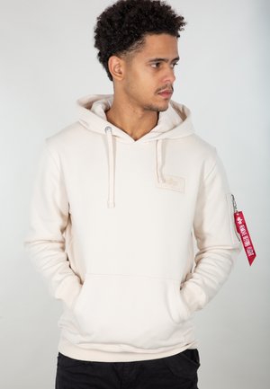 BACK PRINT - Kapuzenpullover - jet stream white/white