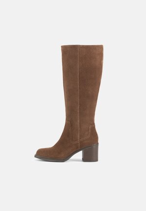 MERYL - Enkellaarsjes met sleehak - cocoa brown