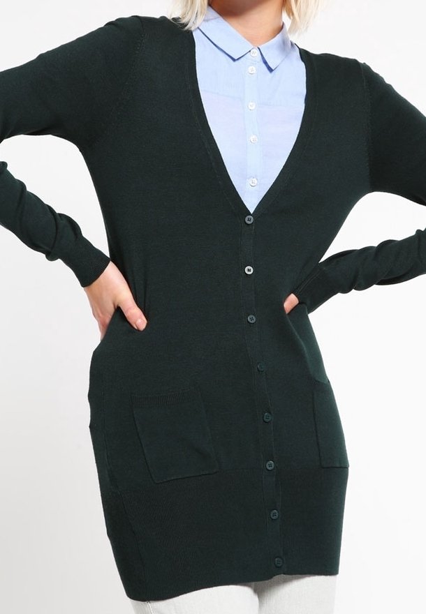 Zalando Essentials Strickjacke - dark green